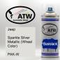 Preview: Jeep, Sparkle Silver Metallic (Wheel Color), PAK-W: 400ml Sprühdose, von ATW Autoteile West.